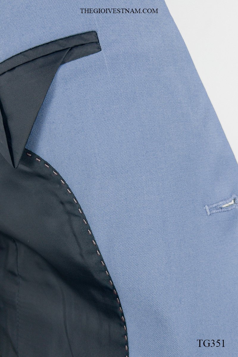 Bộ suit xanh dương nhạt một nút TG351 #3